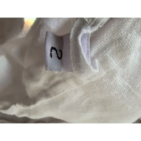 Enza Costa X REVOLVE Linen Maxi Shirt Dress in White Large A001826